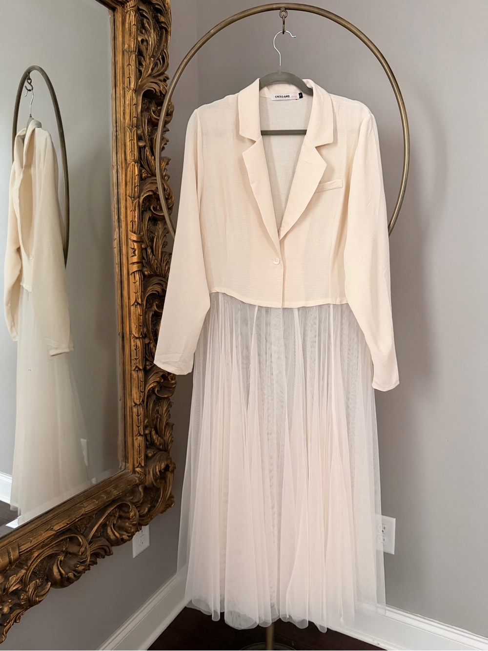 Boutique Blazer with attached Tulle Skirt